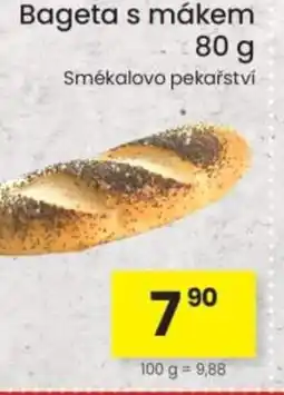 Kubík potraviny Bageta s mákem nabídka