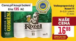 Billa Velkopopovický Kozel 11 nabídka
