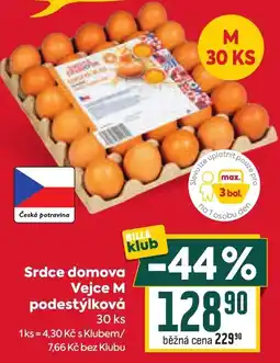 Billa Srdce domova Vejce M podestýlková nabídka