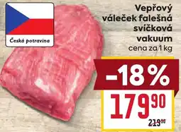 Billa Vepřový váleček falešná svíčková vakuum nabídka