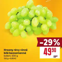 Billa Hrozny révy vinné bílé bezsemenné nabídka