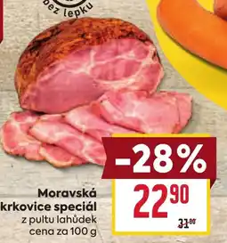 Billa Moravská krkovice speciál nabídka