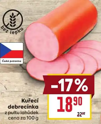 Billa Kuřecí debrecínka nabídka