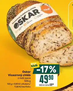Billa Oskar Vícezrnný chléb nabídka