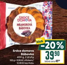 Billa Srdce domova Bábovka nabídka