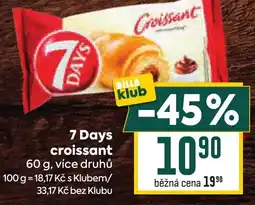 Billa 7 Days croissant nabídka