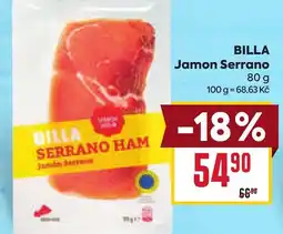 Billa BILLA Jamon Serrano nabídka