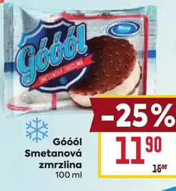 Billa Góóól Smetanová zmrzlina nabídka