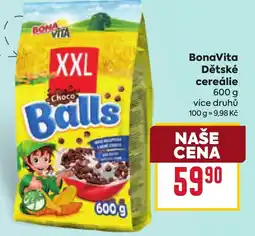 Billa BonaVita Dětské cereálie nabídka