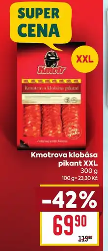 Billa Kmotrova klobása pikant XXL nabídka