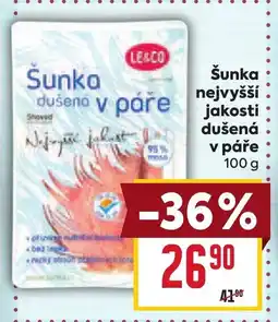 Billa Šunka nejvyšší jakosti dušená v páře nabídka