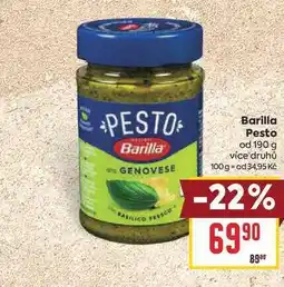 Billa Barilla Pesto od nabídka