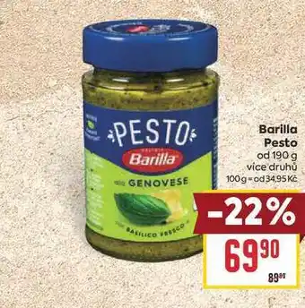 Billa Barilla Pesto od nabídka
