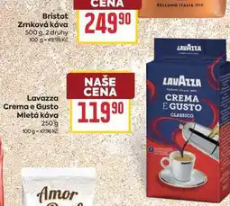 Billa Lavazza Crema e Gusto Mletá káva nabídka
