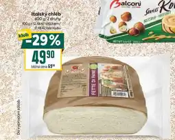 Billa Italský chléb nabídka
