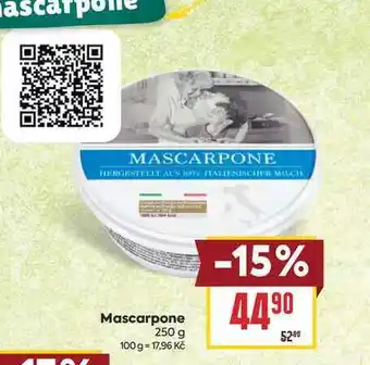 Billa Mascarpone nabídka
