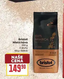 Billa Bristot Mletá káva nabídka