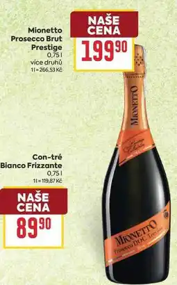 Billa Mionetto Prosecco Brut Prestige nabídka