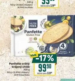 Billa Panfette světlý krájený chléb nabídka