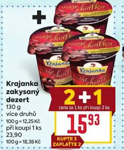 Billa Krajanka zakysaný dezert nabídka