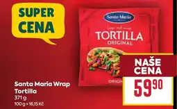 Billa Santa Maria Wrap Tortilla nabídka