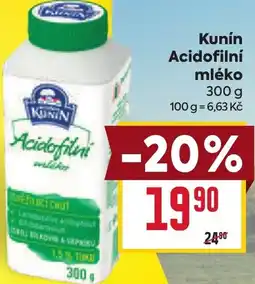 Billa Kunín Acidofilní mléko nabídka
