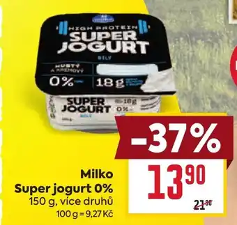 Billa Milko Super jogurt 0% nabídka