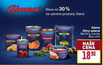Billa Giana Olivy zelené nabídka