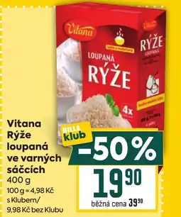 Billa Vitana Rýže loupana ve varných sáčcích nabídka