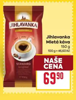 Billa Jihlavanka Mletá káva nabídka