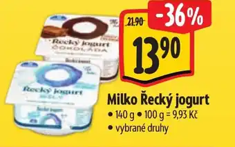 Albert MILKO Řecký jogurt nabídka