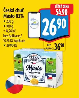 Albert ČESKÁ CHUŤ Máslo 82% nabídka