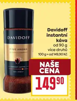 Billa Davidoff instantní Kava nabídka