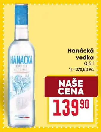 Billa Hanácká vodka nabídka
