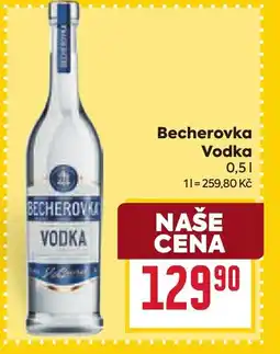 Billa Becherovka Vodka nabídka