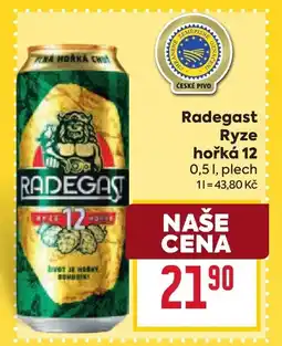 Billa Radegast Ryze hořká 12 nabídka