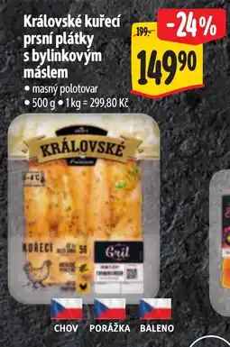 Albert Královské kuřecí prsní plátky s bylinkovým máslem nabídka