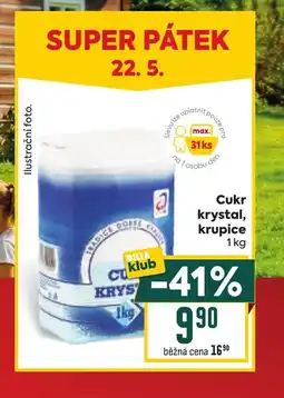 Billa Cukr krystal, krupice nabídka