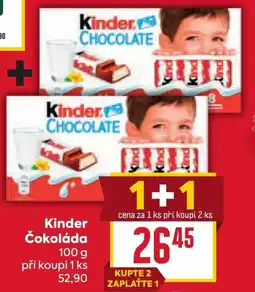 Billa Kinder Čokoláda nabídka