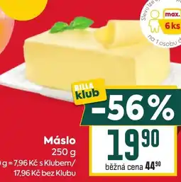 Billa Máslo nabídka