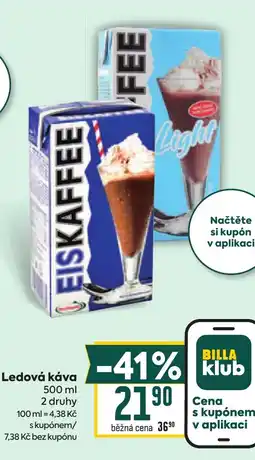 Billa Ledová káva nabídka