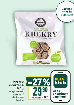 Billa Krekry vícezrnné nabídka