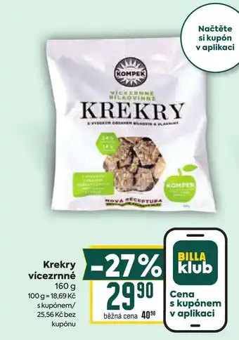 Billa Krekry vícezrnné nabídka