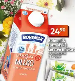 COOP TIP Bohemilk Farmářské čerstvé mléko 3,6% nabídka