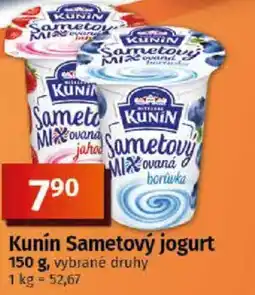 COOP TIP Kunín Sametový jogurt nabídka