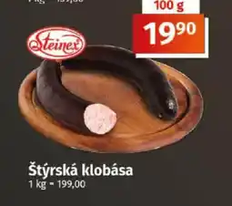 COOP TIP Štýrská klobása nabídka