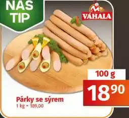 COOP TIP Párky se sýrem nabídka