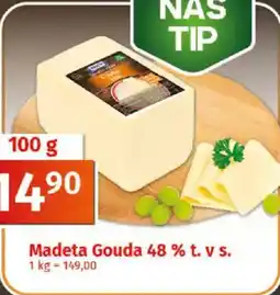 COOP TIP Madeta Gouda 48 % t. v s. nabídka
