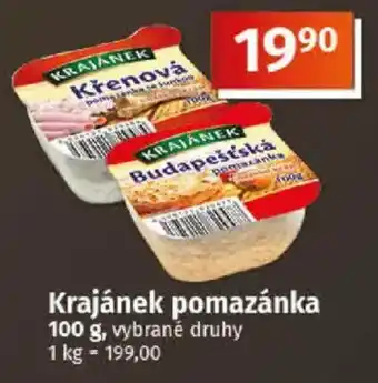 COOP TIP Krajánek pomazánka nabídka