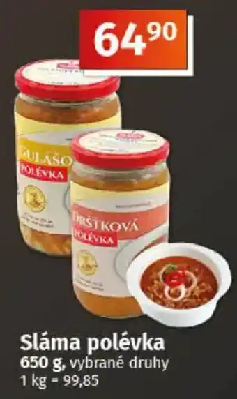 COOP TIP Sláma polévka nabídka